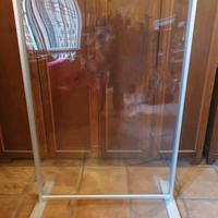 Espositore verticale in alluminio spazzolato