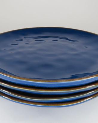 Rose&Tulipani - Set 4 Piatti piani Concerto Blu