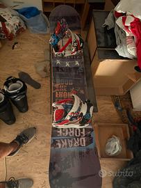 Snowboard Burton Dominant e scarponi n44 e atacchi