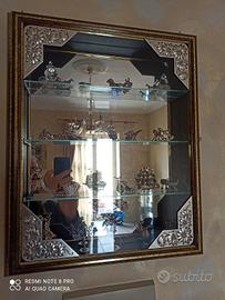 bacheca, con bomboniere in argento 