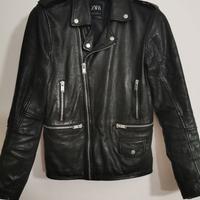 GIUBBOTTO NERO IN PELLE