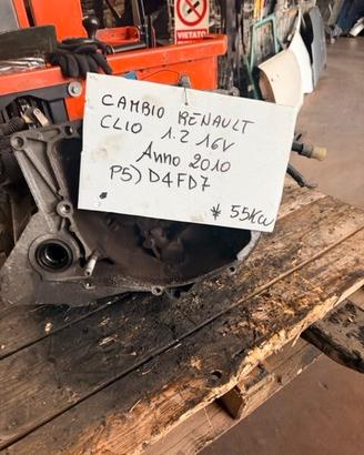 Cambio Renault Clio 1.2 16V Anno 2010 Codice Motor