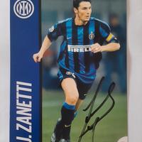 Autografo  calciatore Zanetti