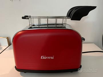 Tostapane Girmi rosso e aspirapolvere