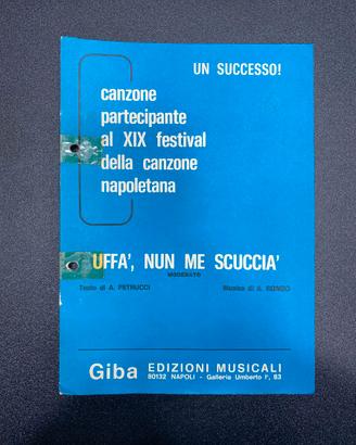 Spartito Uffà, nun me scuccià Petrucci/Romeo