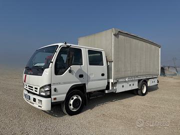 Furgone centinato doppia cabina isuzu nqr75 pat.C