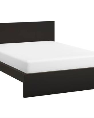 Ikea MALM 140x200 Noce Scuro Struttura Letto doghe