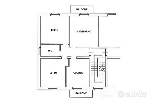 Appartamento (sub 15) con garage e cantina