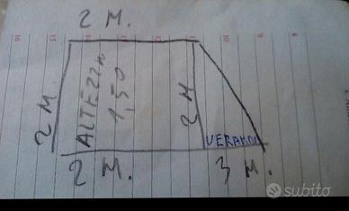 Tenda da campeggio x tre persone anni 70