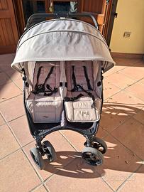 Passeggino doppio valco + antipioggia