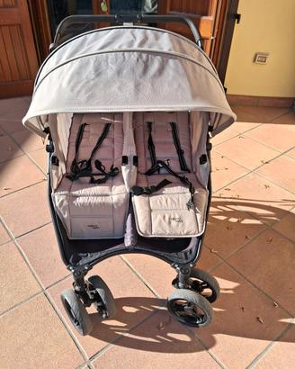 Passeggino doppio valco + antipioggia