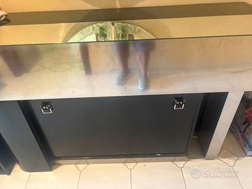 Mobile porta bottiglie in vero legno