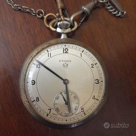 orologio cipolla inizi 900 con cinturino argento 