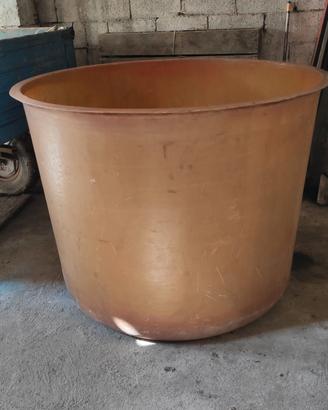 Botti vetroresina 10 hl, torchio, fiaschi per vino
