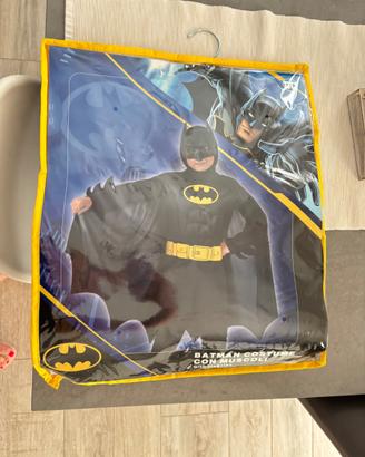 Costume Batman originale DC con muscoli – 3/4 anni