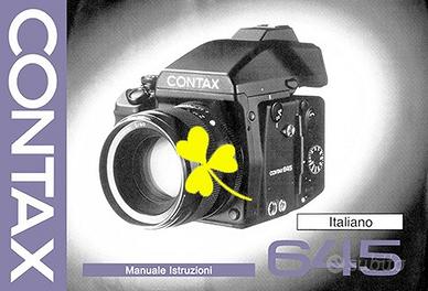 Manuale Istruzioni Contax 645 AF