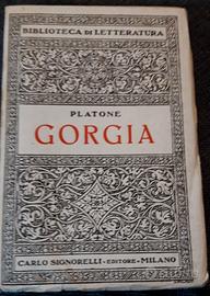 Gorgia 1942 platone carlo signorelli editore