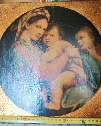 Quadro su tavola di legno 