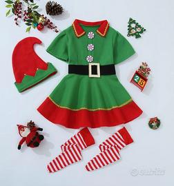 VESTITO ELFO BAMBINI 0-3 ANNI