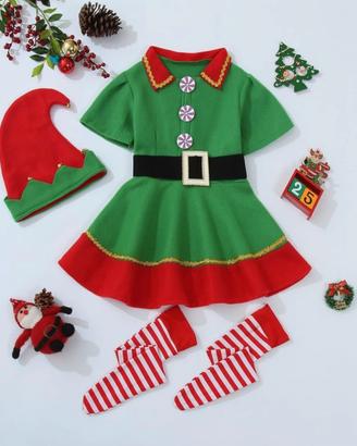 VESTITO ELFO BAMBINI 0-3 ANNI