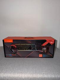 JERTECH Kit Gaming Tastiera Mouse Cuffie Tappetino