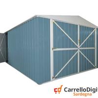 Box auto in Acciaio lamiera 360x514cm 18mq blu