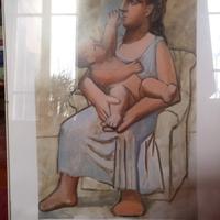 Stampa Pablo Picasso mere et enfant 