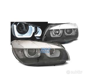 FARI BMW X1 E84 12-14 XENON LED 3D FONDO NERO