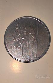 Moneta 100 lire 1978. SI PUO CONTRATTARE