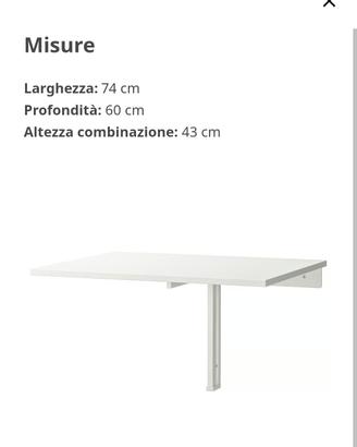 tavolino/scrivania chiudibile  Ikea Norberg