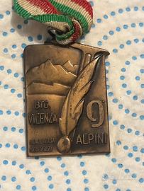 Medaglia  battaglione vicenza 9 reggimento