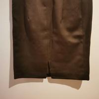 Gonna sartoriale marrone