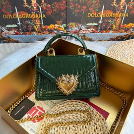 Borsa a tracolla verde Dolce & Gabbana
