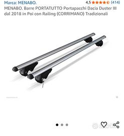 Barre portatutto per Dacia Duster 