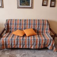 divano letto in legno vintage