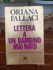 “Lettera a un bambino mai nato” Oriana Fallaci
