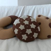 cuscini biscotto, set di 3 cuscini 