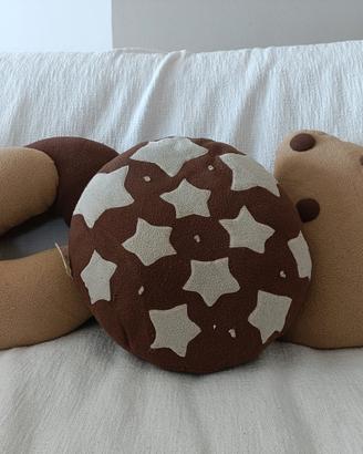 cuscini biscotto, set di 3 cuscini 