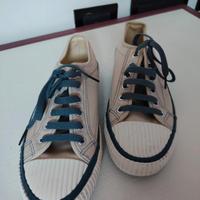 Sneakers beige e blu donna