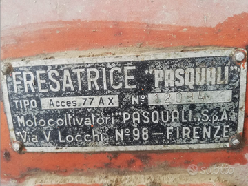 Motocoltivatore Pasquali