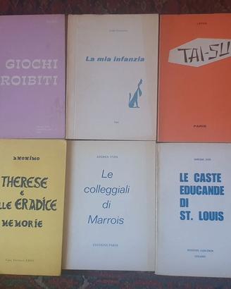 Lotto 6 libri erotismo anni '60 70 Giochi proibiti