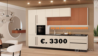 Cucina lineare L.360 cm Come foto