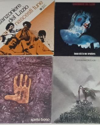4 VINILI ORIGINALI ANNI ’70 CANZONIERE DEL LAZIO