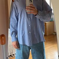 Camicia uomo Dior vintage blu a righe  - Taglia L