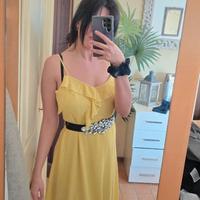 vestito giallo da sartoria