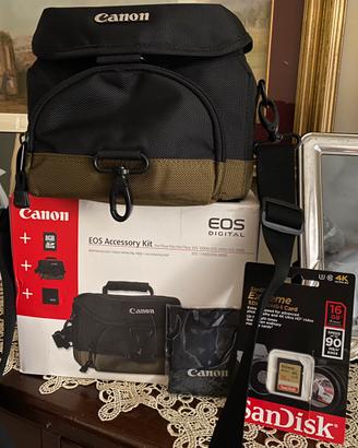 Canon Borsa + SD + Panno scamosciato