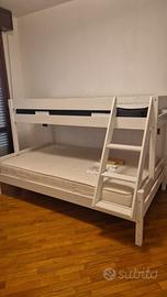 LETTO A CASTELLO CON 2 MATERASSI