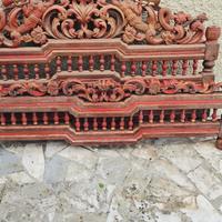 Letto in massello intagliato fine '800