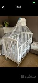 Culla per bambini  completa di tenda
