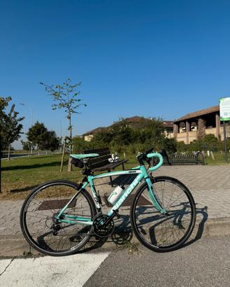 Bici da corsa Bianchi Via Nirone 7 Celeste
